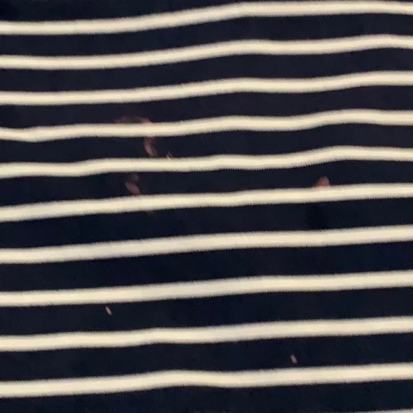 Navy and White Striped Sleeveless Top - Picture 6 of 7